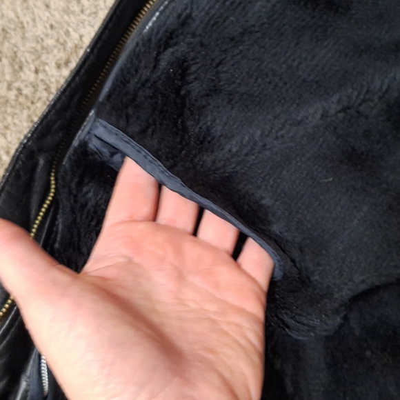 Vintage Berman's leather moto motorcycle biker coat - size 40 Medium - Picture 14 of 14